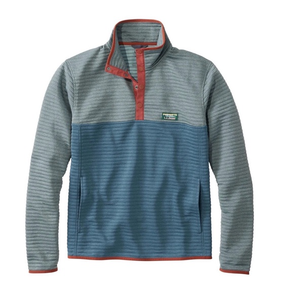 L.L. Bean Other - L.L. Bean Blue and Gray Fleece Pullover